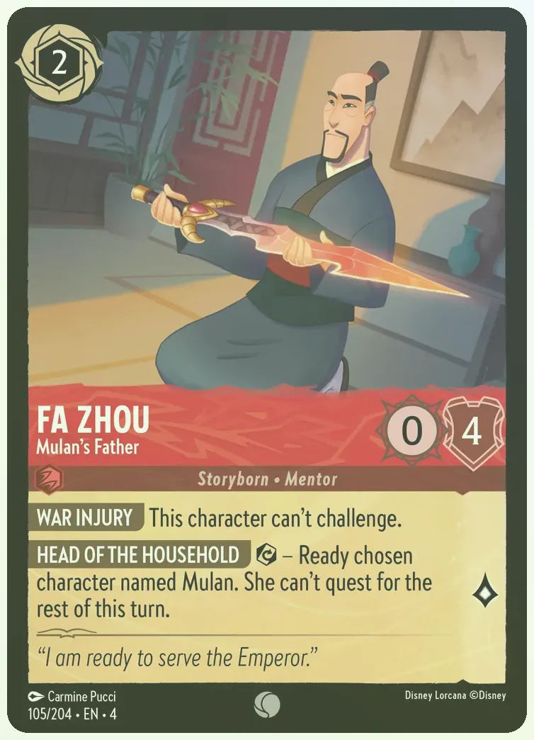 Fa Zhou - Mulan's Father Foil