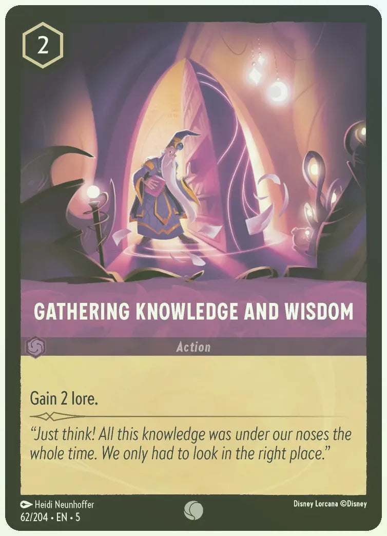 Gathering Knowledge And Wisdom Foil