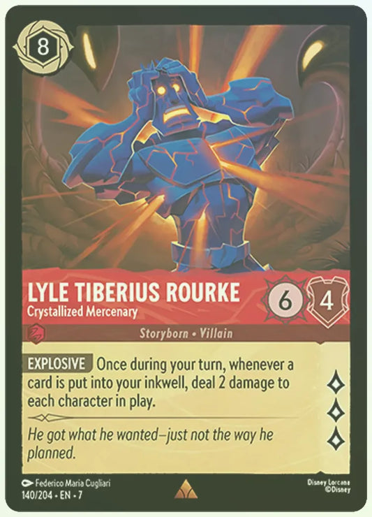 Lyle Tiberius Rourke - Crystallized Mercenary Foil