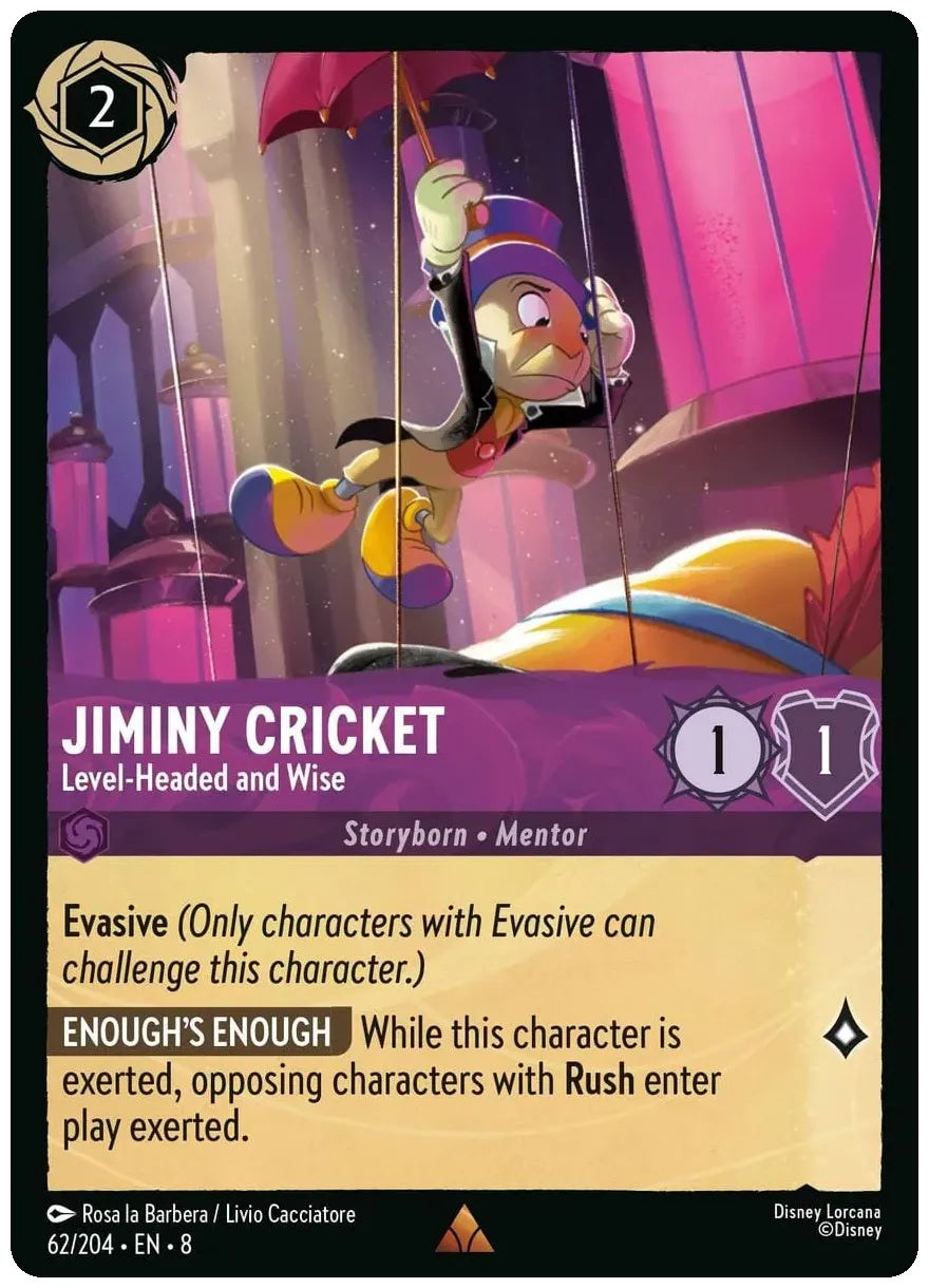 Jiminy Cricket - Level-Headed and Wise