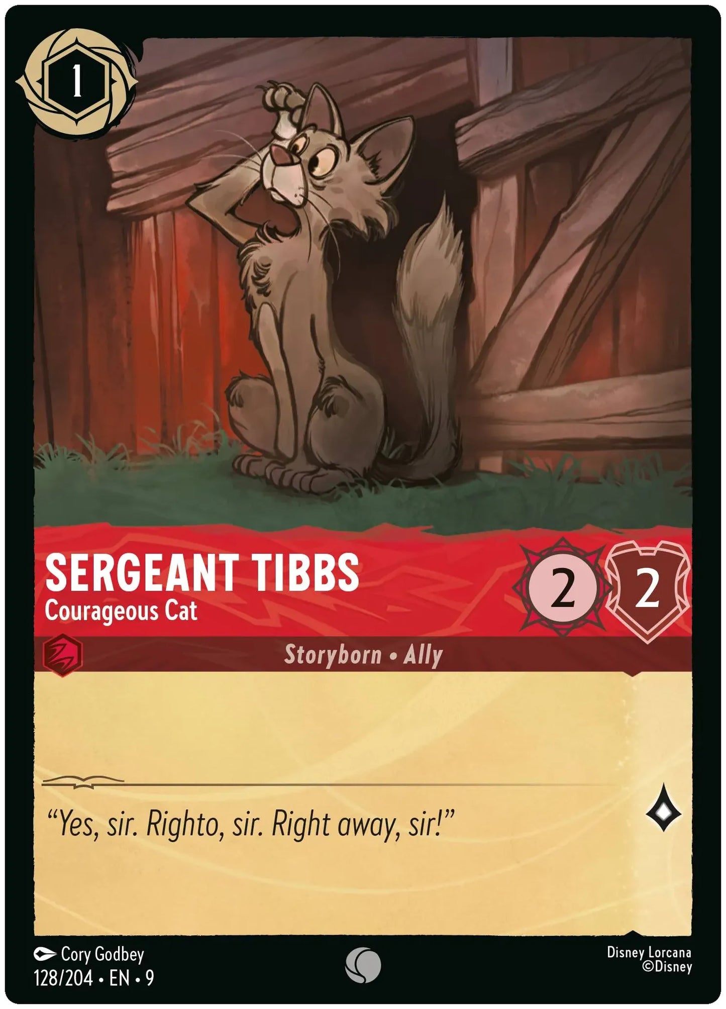 Sergeant Tibbs - Courageous Cat