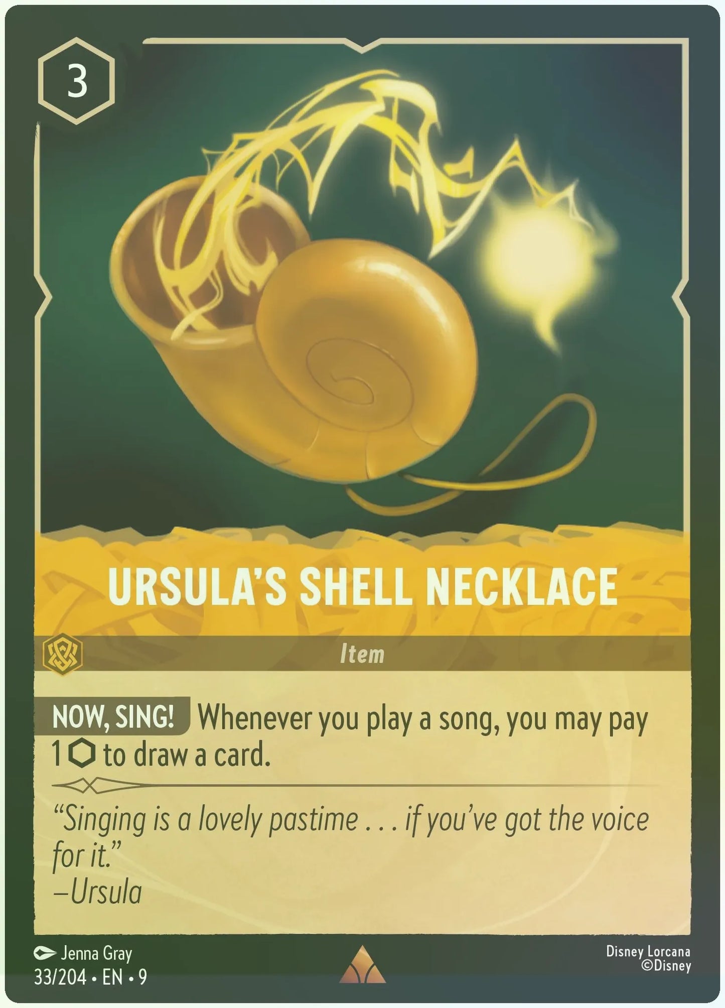 Ursula's Shell Necklace Foil