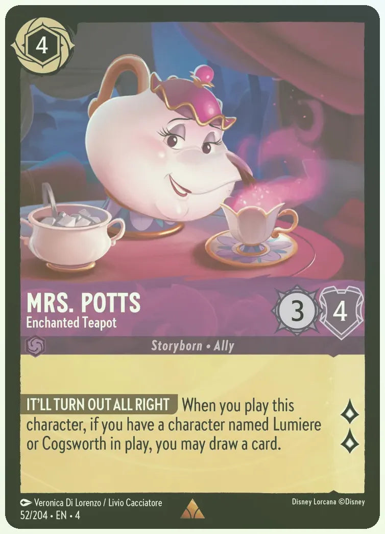 Mrs. Potts - Enchanted Teapot Foil