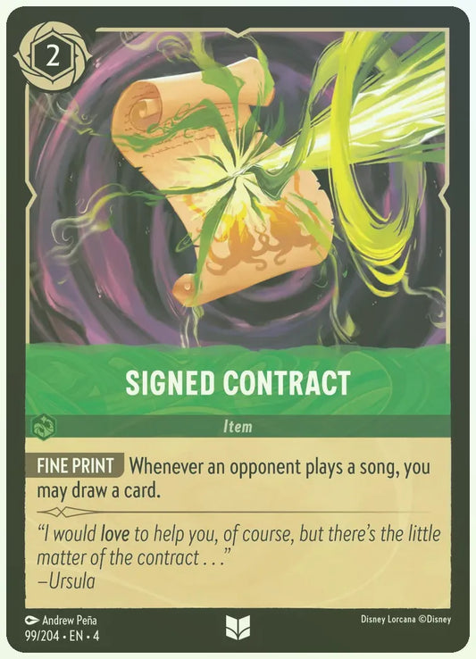 Signed Contract Foil