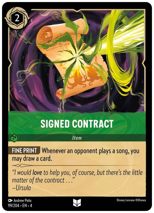 Signed Contract
