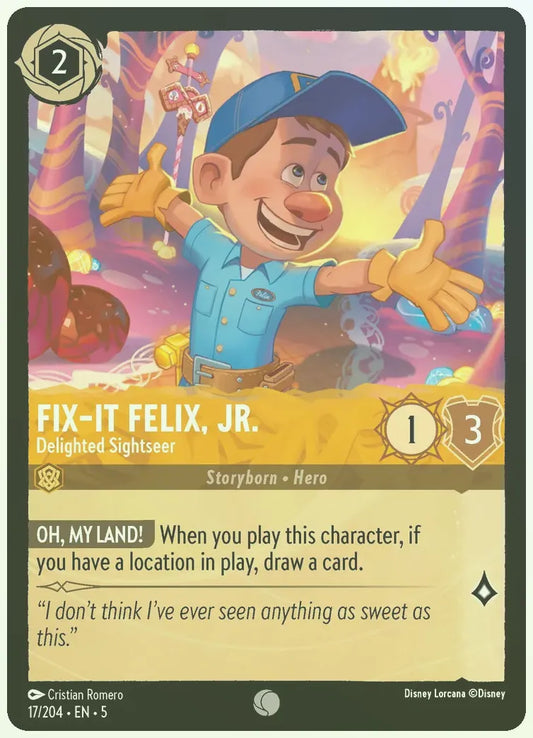 Fix-It Felix, Jr. - Delighted Sightseer Foil
