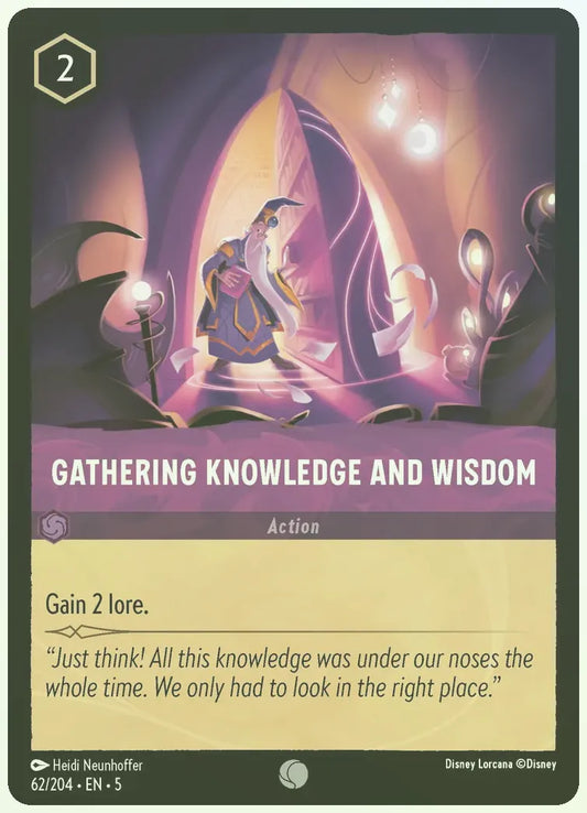Gathering Knowledge And Wisdom Foil