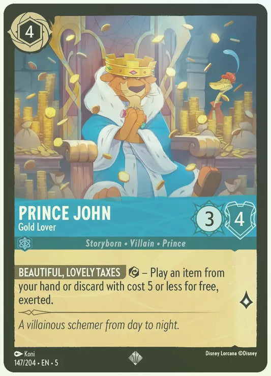Prince John - Gold Lover Foil
