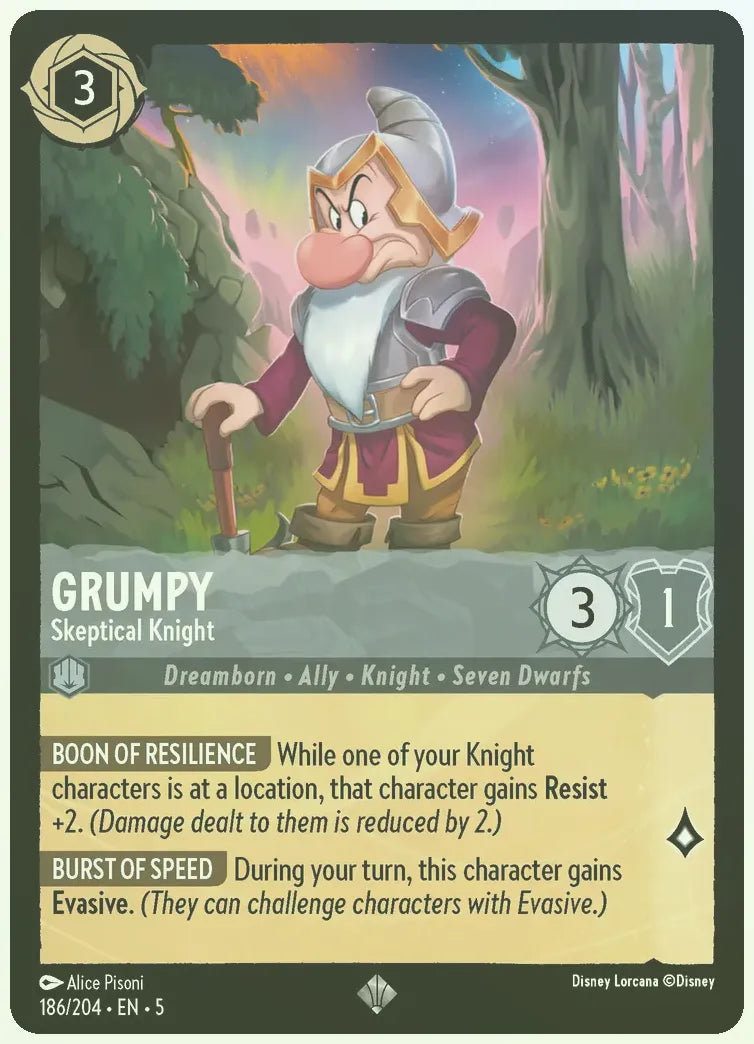 Grumpy - Skeptical Knight Foil