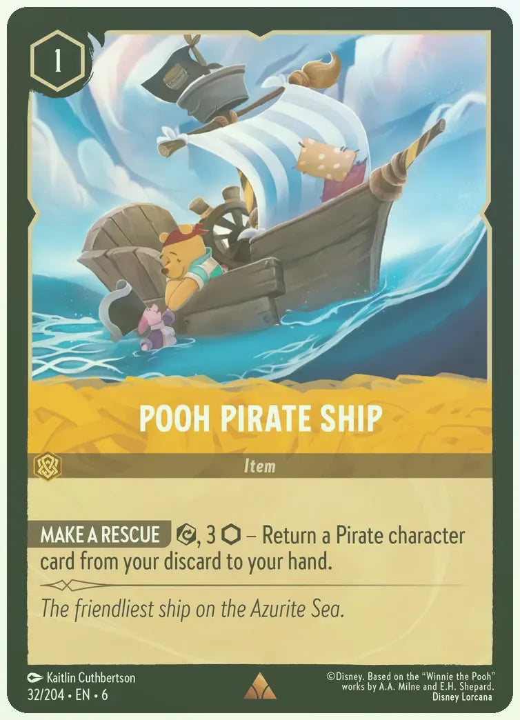 Pooh Pirate Ship Foil