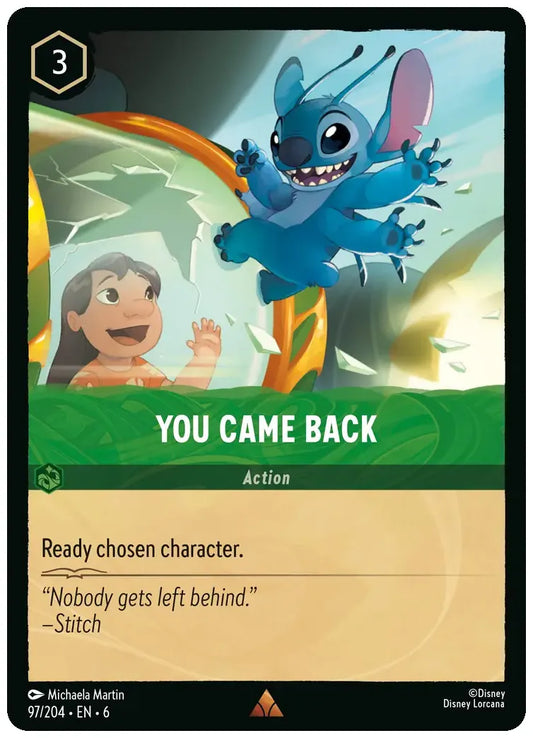 You Came Back
