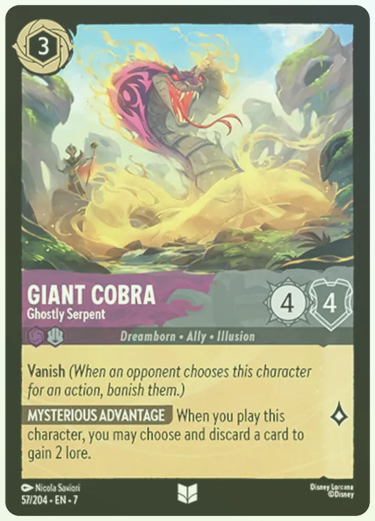 Giant Cobra - Ghostly Serpent Foil
