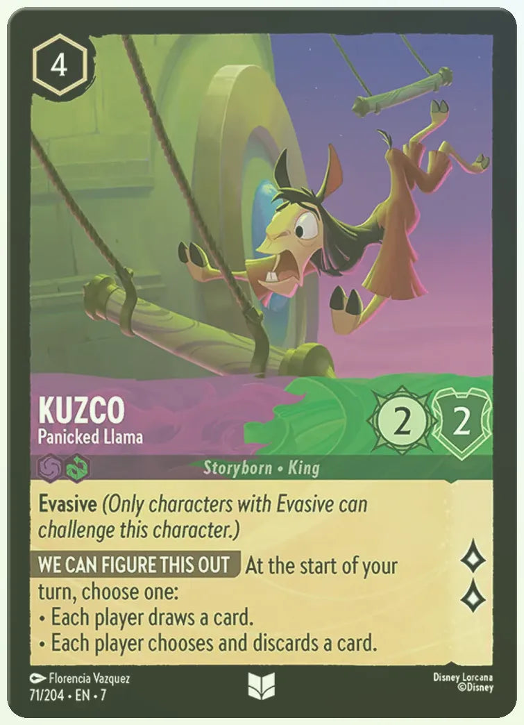 Kuzco - Panicked Llama Foil