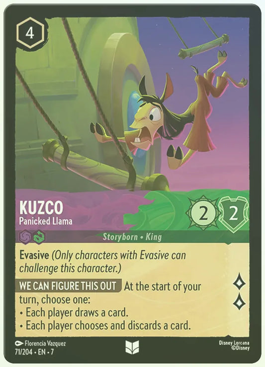 Kuzco - Panicked Llama Foil