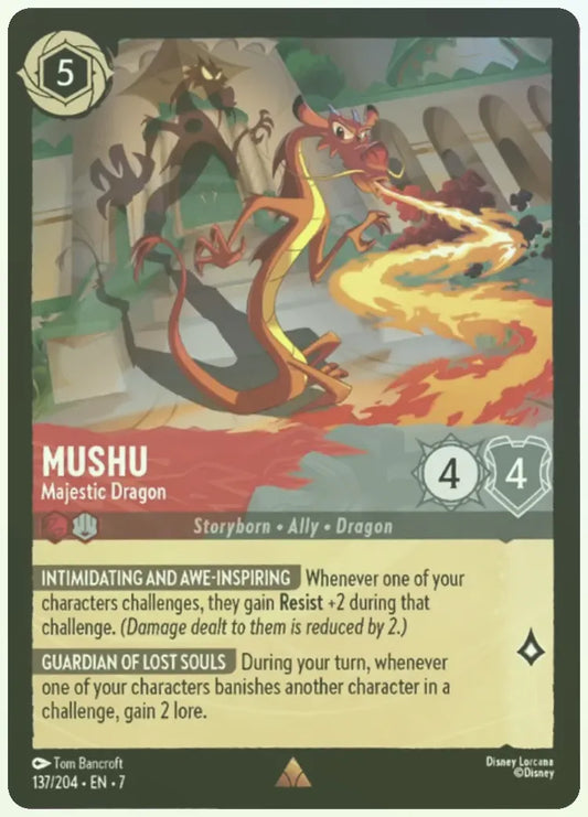 Mushu - Majestic Dragon Foil