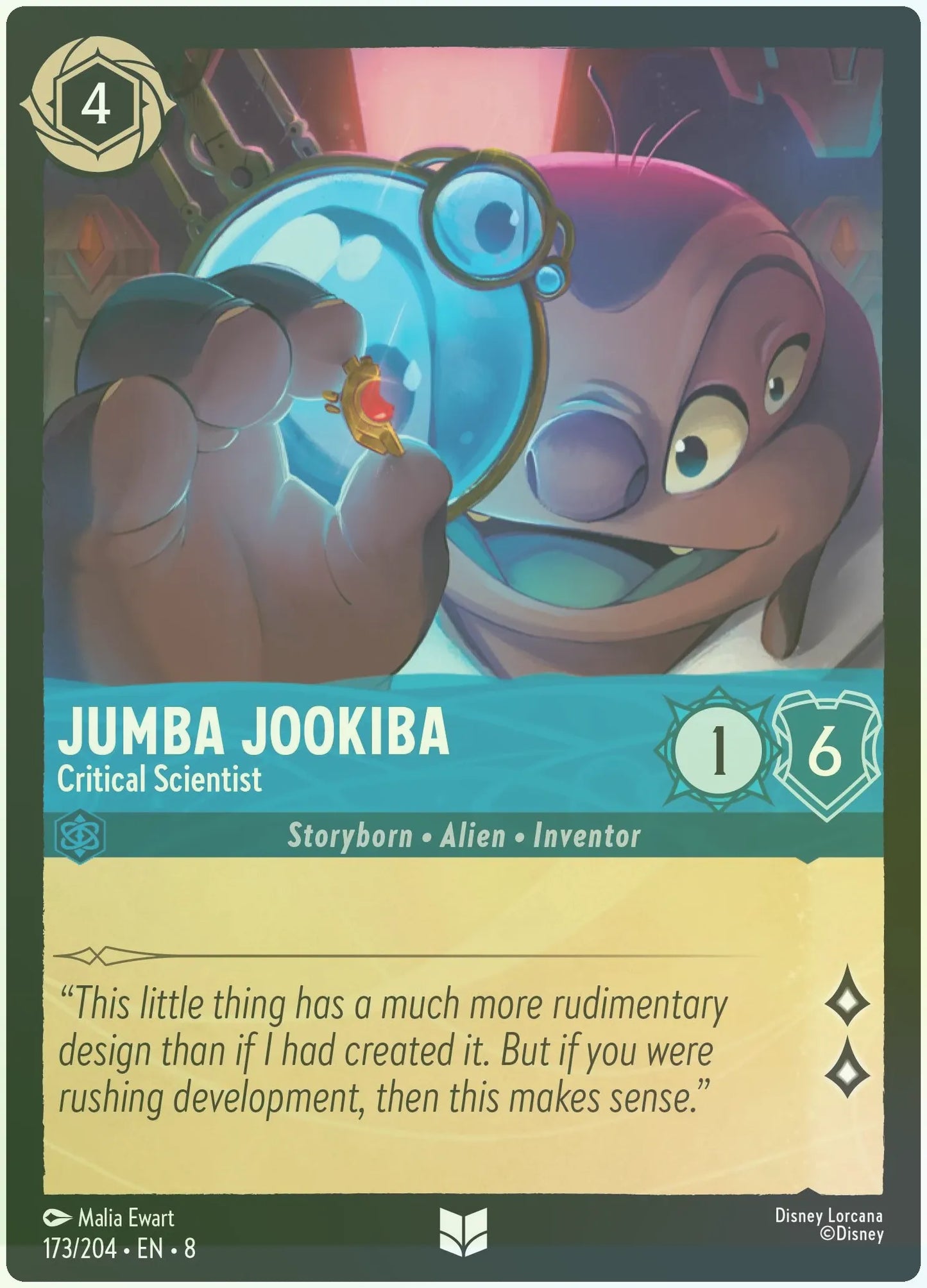 Jumba Jookiba - Critical Scientist Foil