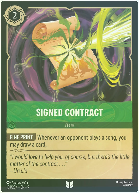 Signed Contract Foil