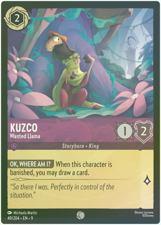 Kuzco - Wanted Llama Foil