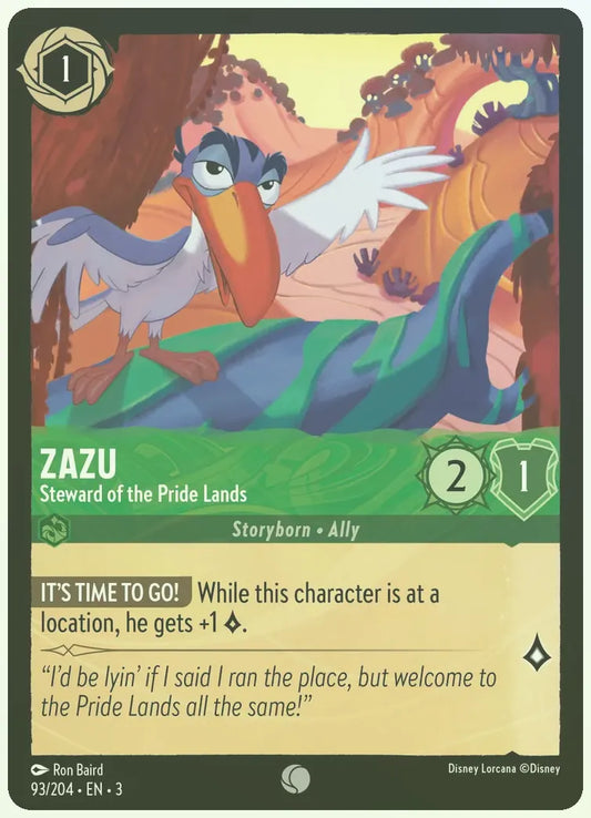 Zazu - Steward of the Pride Lands Foil